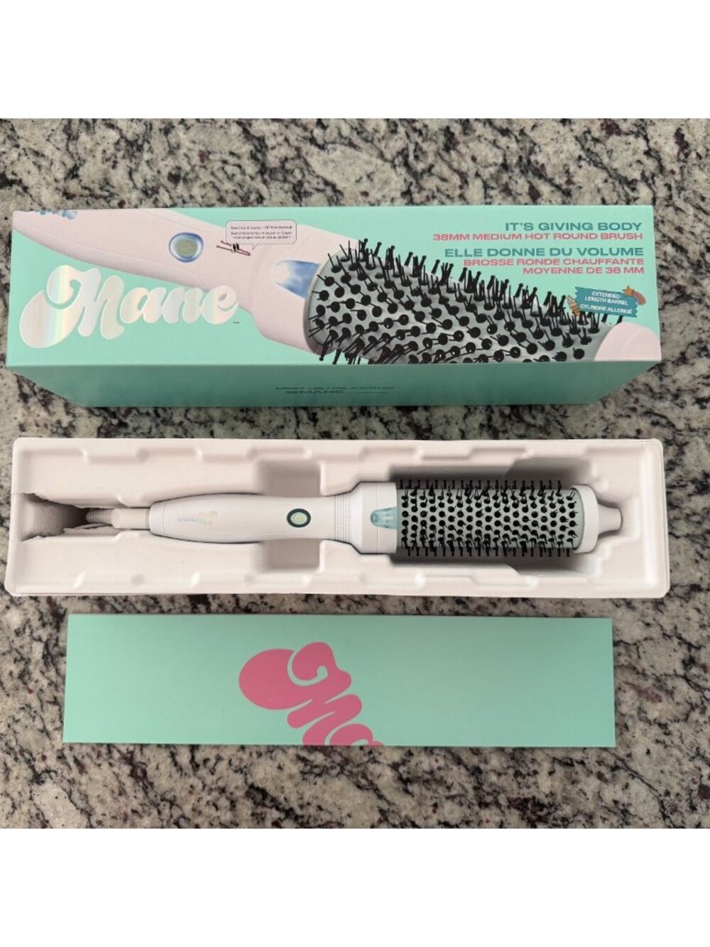 MANE It's Giving Body Medium Hot Round Brush 1.5" (38MM) - NEW IN BOX